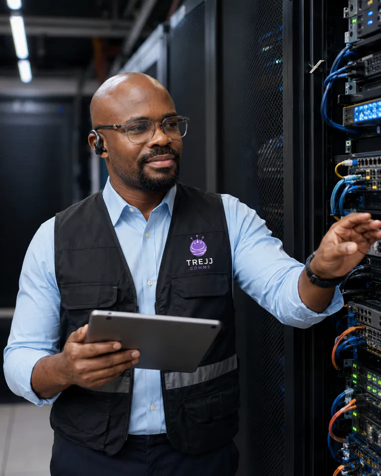 Emmanuel Corels delivering infrastructure engineering in the field