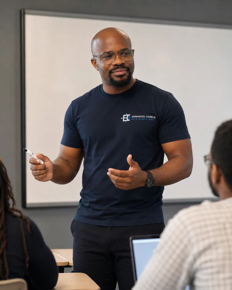 Emmanuel Corels working with network operations technology